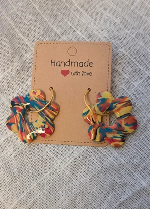 Boucles d’oreilles en argile polymère faites à la main, brand: Fait Main, condition: New without tags, €5.00, €5.95 includes Buyer Protection