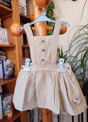 Jupe salopette velours beige Kitchoun taille 9mois, brand: Kitchoun, condition: Good, size: 9-12 months / 74 cm, €4.00, €4.90 includes Buyer Protection