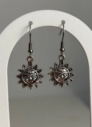 pendientes plateados sol, état: Neuf avec étiquette, 7,50 €, 8,58 € Protection acheteurs incluse