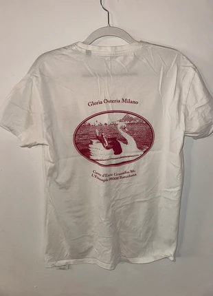 White “Gloria Osteria Milano” T-Shirt (Front & Back Print), état: Neuf sans étiquette, taille: S, 1,00 €, 1,75 € Protection acheteurs incluse