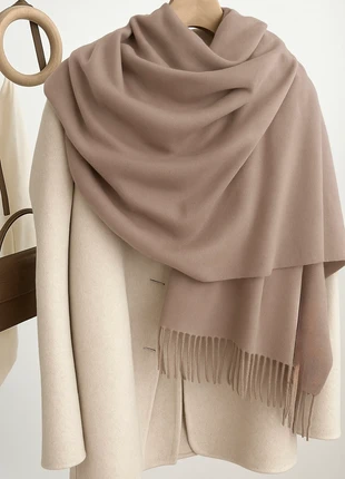 Écharpe taupe toucher cachemire, brand: touch cashmere, condition: Very good, €18.00, €19.60 includes Buyer Protection