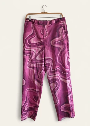 ASOS Men’s Pink Retro Marble Trousers W36 L32 | Wide Leg Disco Festival Pants, brand: ASOS, condition: Good, size: W36, €12.99, €14.34 includes Buyer Protection