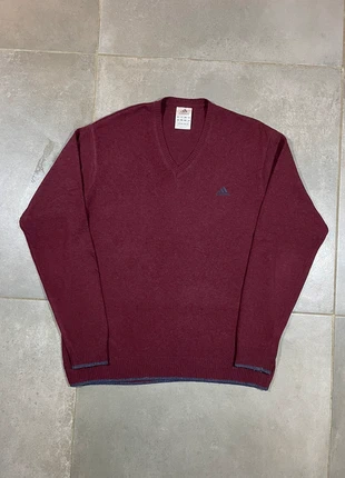 Pull Over Col V Adidas Bordeaux Taille M Homme, brand: adidas, condition: Very good, size: M, €25.00, €26.95 includes Buyer Protection