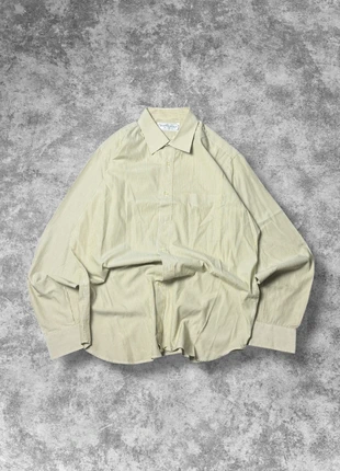 Chemise Burberry à rayure blanche/marron clair à manche longue 100% coton made in France - L, marca: Burberry, estado: Nuevo sin etiquetas, tamaño: L / 40 / 12, 49,90 €, 53,10 € Protección al comprador incluida