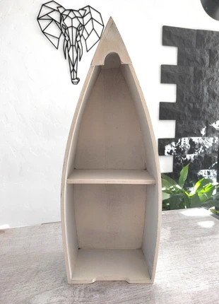 Étagère Murale en Bois "Bateau" - Style Nautique/Bord de Mer - 47 cm, marca: IKEA, estado: Muy bueno, 10,00 €, 11,20 € Protección al comprador incluida