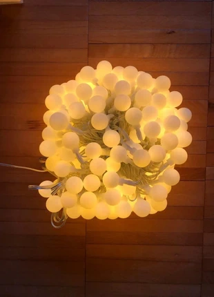 Favolose luci 23 metri 200palline led da giardino/veranda, staat: Nieuw zonder prijskaartje, € 20,90, € 22,65 inclusief Kopersbescherming