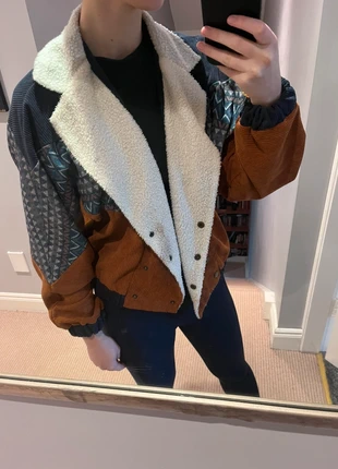 Vintage-style patchwork jacket- Size XS, brand: Shein, condition: Very good, size: XS / 34 / 6, €5.00, €5.95 includes Buyer Protection