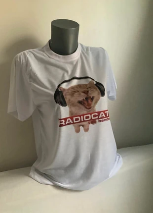 RadioCat White Shirt The Bends Cute Cat Meme, marque: Local, état: Très bon état, taille: M / 38 / 10, 26,00 €, 28,00 € Protection acheteurs incluse