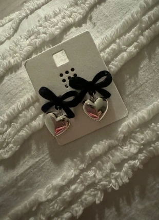 Brand new black bow heart earings, brand: F&F, condition: New with tags, £4.00, £4.90 includes Buyer Protection