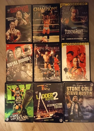 Joli lot de DVD catch WWE et TNA, état: Bon état, 25,00 €, 26,95 € Protection acheteurs incluse