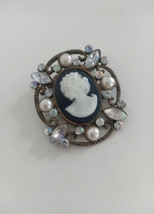 Elegante broche estilo camafeo de dama victoriana, marque: victoriana, état: Neuf sans étiquette, 15,00 €, 16,45 € Protection acheteurs incluse