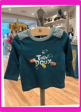 A0304 01 010 Tee shirt Petit Bateau vert taille 6mois, marke: Victor et louise, zustand: Sehr gut, größe: 3-6 Monate / 62, 11,00 €, 12,25 € beinhaltet Vinted-Käuferschutz Pro