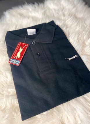Zwart polo shirt heren Leopard Sportswear - maat L, merk: Leopard, staat: Nieuw met prijskaartje, maat: L, € 4,50, € 5,43 inclusief Kopersbescherming