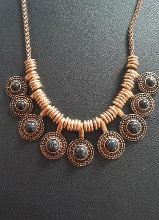 Collier pierres noires india, condition: Very good, €12.00, €13.30 includes Buyer Protection Pro