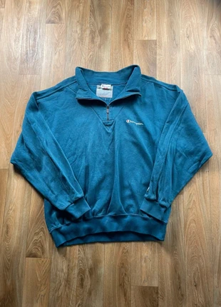 Half Zip/Pull demi zip Champion Vintage Taille L - Bleu - Très bon état, brand: Champion, condizioni: Ottime, taglia: L, €15.30, €16.77 include la Protezione acquisti