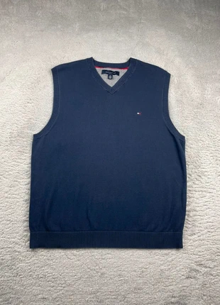 Pull/Sweat/Crewneck sans manche col V Tommy Hilfiger Bleu Marine logo brodé Taille L Homme, brand: Tommy Hilfiger, condition: Very good, size: L, €24.90, €26.85 includes Buyer Protection Pro