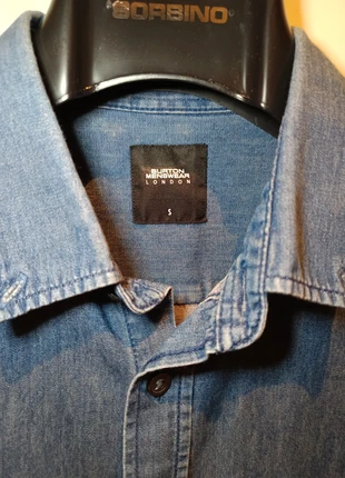 Camicia finto jeans (cotone) Burton menswear, brand: Burton Menswear London, condizioni: Ottime, taglia: S, €4.00, €4.90 include la Protezione acquisti
