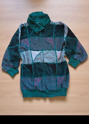 Vintage Chunky Knit Turtleneck Sweater with Pearl Design, brand: Top Vintage, condition: Very good, size: M / 38 / 10, €14.00, €15.40 includes Buyer Protection