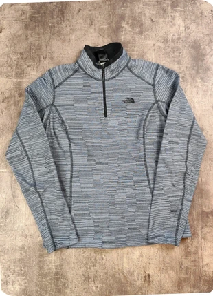 polaire grise a rayures femme the north face 1/4 zip taille M -42-, marque: The North Face, état: Très bon état, taille: M / 38 / 10, 24,00 €, 25,90 € Protection acheteurs (Pro) incluse