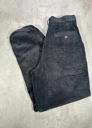 Pantalon Vintage En Velours Côtelé / Corduroy Eddie Bauer bleu nuit ample taille 8, brand: Vintage Dressing, condition: Very good, size: S / 36 / 8, €14.00, €15.40 includes Buyer Protection Pro