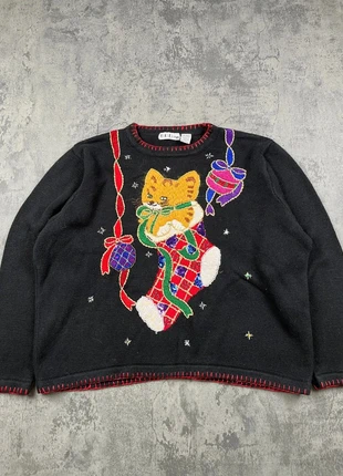 Vintage Christmas Sweater Round Neck – Ugly Xmas Funny Classic Santa’s USA Style Unisex – Size XXL, brand: Vintage Dressing, condizioni: Ottime, taglia: XXL / IT 48 / EU 44, €40.00, €42.70 include la Protezione acquisti Pro