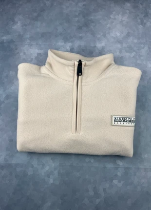 Polaire Napapijri beige mixte – demi zip, brand: Napapijri, condition: Very good, size: S, €34.99, €37.44 includes Buyer Protection