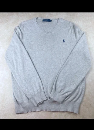 Pull Ralph Lauren Gris logo brodé bleu Homme | Taille L | Très bon état, marque: Ralph Lauren, état: Très bon état, taille: L, 18,00 €, 19,60 € Protection acheteurs incluse