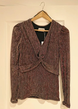 Top scintillant NAF NAF pour les fêtes – taille S, merk: Naf Naf, staat: Nieuw met prijskaartje, maat: S / 36 / 8, € 20,00, € 21,70 inclusief Kopersbescherming