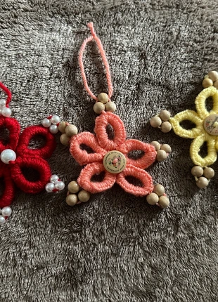 Lot d’étoiles tricotées/crochetées avec perles – décorations à suspendre, marque: Fait Main, état: Neuf avec étiquette, 6,00 €, 7,00 € Protection acheteurs incluse