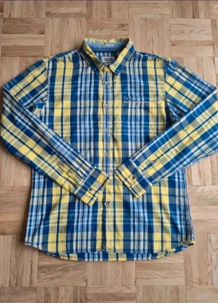 Chemise à carreaux bleu et jaune Tommy Hilfiger taille XL enfant (correspond S adulte), marque: Tommy Hilfiger, état: Très bon état, taille: S, 4,00 €, 4,90 € Protection acheteurs incluse