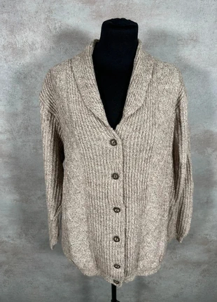 Cardigan Maille Torsadée Cable Knit Vintage Sim beige clair tricot épais taille L, marca: Vintage Dressing, estado: Muito bom, tamanho: L / 40 / 12, €14.00, €15.40 inclui Proteção do Comprador Pro