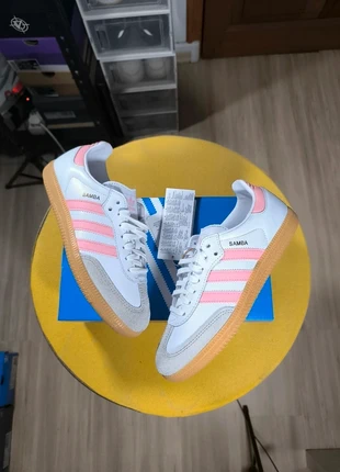 Basket adidas Samba OG blanc rose taille 36 2/3 neuve, marque: adidas, état: Neuf avec étiquette, taille: 36, 55,00 €, 58,45 € Protection acheteurs (Pro) incluse