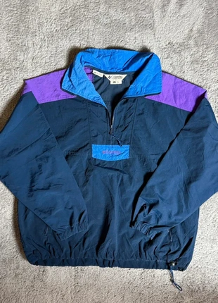 Veste coupe vent demi zip Columbia L femme | bleu, violet, marca: Columbia, estado: Muito bom, tamanho: L / 40 / 12, €35.00, €37.45 inclui Proteção do Comprador