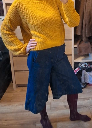 Mooie mosterdgele trui met kabel motief en bootkraag maat 38 / medium, merk: Page One, staat: Heel goed, maat: M / 38 / 10, € 4,50, € 5,43 inclusief Kopersbescherming