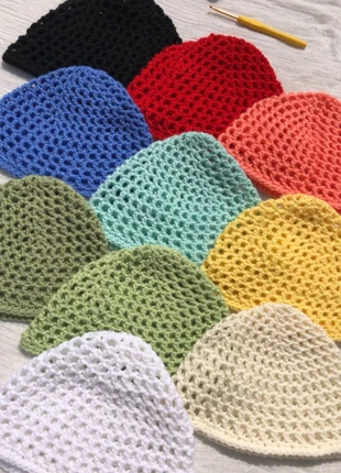 Bonnet au crochet multicolore - offre spécial couleur été, marque: byoceya, état: Neuf avec étiquette, taille: Taille unique, 9,99 €, 11,19 € Protection acheteurs incluse