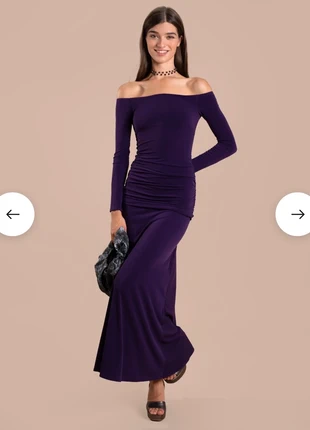 Vestido pegado morado, brand: THE-ARE, condizioni: Ottime, taglia: XS / IT 38 / EU 34, €107.00, €113.05 include la Protezione acquisti