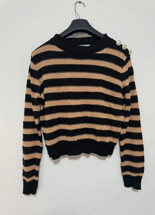 Jersey rayas lentejuelas y botones dorados, marca: Local, estado: Muy bueno, tamaño: Talla única, 9,00 €, 10,15 € Protección al comprador incluida