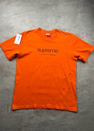 Supreme Tee Orange Shop SS20, brand: Supreme, condition: Very good, size: M, €55.00, €58.45 includes Buyer Protection