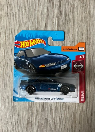 Hot Wheels Nissan Skyline GT-R R32 Blauw, merk: Hot Wheels, staat: Nieuw met prijskaartje, maat: Prematuur, tot 44 cm, € 7,50, € 8,58 inclusief Kopersbescherming