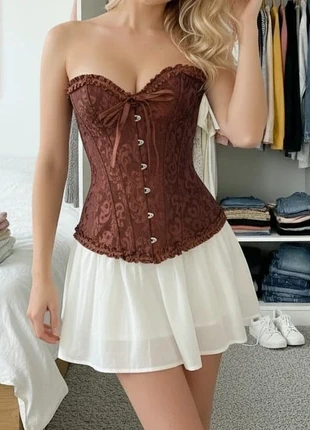Corset bustier marron chic - femme taille S, marke: Mirva Form, zustand: Sehr gut, größe: S / 36 / 8, 29,90 €, 32,10 € inklusive Vinted-Käuferschutz