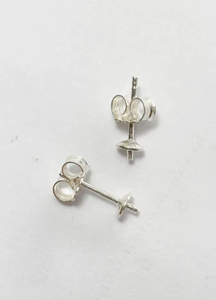 Clous d’oreilles coupelle 4 mm - Argent 925 (1 paire), marca: Bijoux Mayabel, estado: Nuevo sin etiquetas, 2,60 €, 3,43 € Protección al comprador incluida