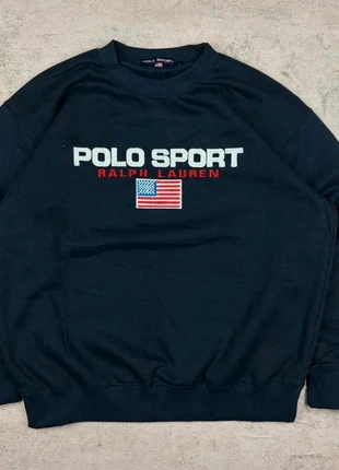 Vintage Polo Ralph Laurent Crewneck - Navy Blue Edition, brand: Polo Sport Ralph Lauren, condizioni: Ottime, taglia: L, €44.95, €47.90 include la Protezione acquisti