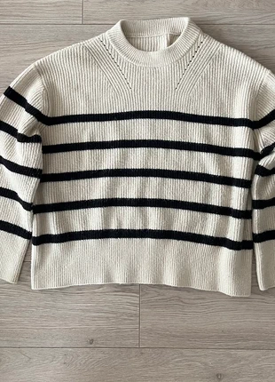 Pull marinière en maille, marca: Zara, estado: Bom, tamanho: M / 38 / 10, €8.00, €9.10 inclui Proteção do Comprador