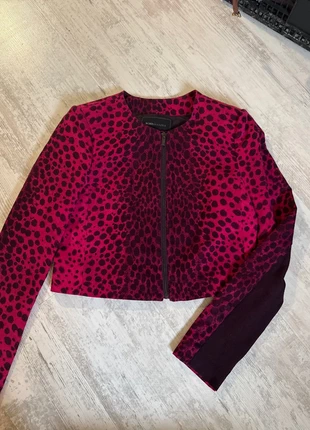 Veste imprimé animal fuchsia & noir, marque: BCBGMAXAZRIA, état: Très bon état, taille: S / 36 / 8, 10,00 €, 11,20 € Protection acheteurs incluse