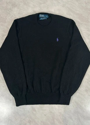 Ralph Lauren pull laine mérinos noir homme M ajusté premium chic collector Code 036N, brand: Ralph Lauren, condition: Very good, size: M, €45.00, €47.95 includes Buyer Protection Pro
