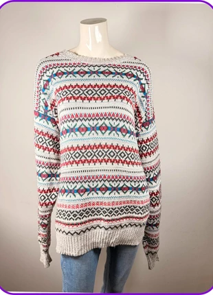 Icelandic style knitted sweater for women, cozy vintage pattern, marque: Vintage Dressing, état: Très bon état, taille: XL / 42 / 14, 15,90 €, 17,40 € Protection acheteurs incluse