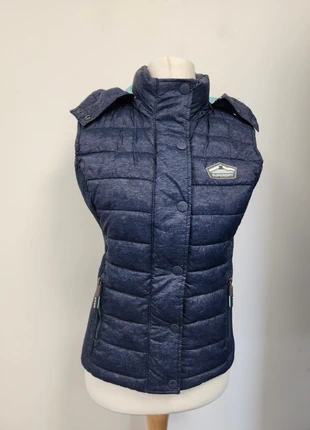 Superdry Blue Hooded Gilet Size 12 (G5), brand: Superdry, condition: Good, size: L / UK 16-18, £6.00, £7.00 includes Buyer Protection Pro