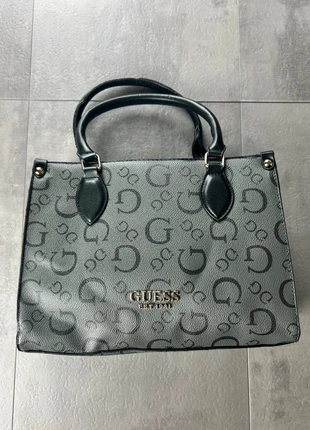 Sac à main à bandoulière noir et gris Guess Home avec impression de lettre femme de grande capacité, brand: GUESS, condition: New without tags, €40.00, €42.70 includes Buyer Protection
