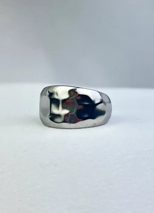 Bague Géométrique Argentée Minimaliste En Acier Inoxydable Ajustable, marque: CHROME, état: Très bon état, taille: Ajustable, 12,00 €, 13,30 € Protection acheteurs (Pro) incluse