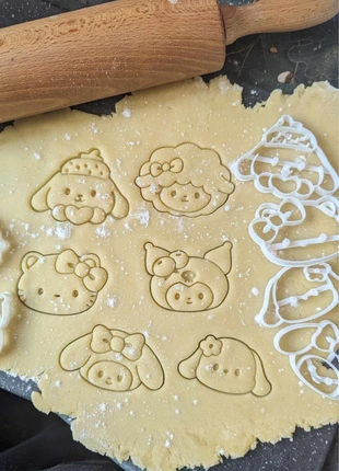 Lot de 6 emporte-pièces Kawaii Sanrio  – Impression 3D blanche, brand: Sanrio, condition: Very good, €9.50, €10.68 includes Buyer Protection